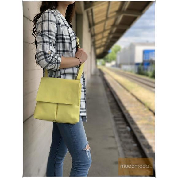 - T63Leder - Leather Shoulder Bag Bordeaux Violet XD - Picture 7 of 7